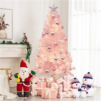 4ft Pink Premium Artificial Christmas Pine Tree Se