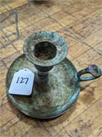 Antique Dug Up Relic Candle Holder