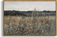 InSimSea Framed Landscape Canvas Wall Art | Meadow