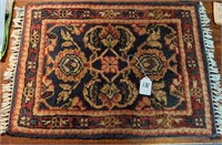 Antique Knotted Miniature Rug