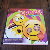 Cool New Emoji Crazy Coloring Book