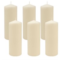 WF43  Stonebriar 3" x 8" Pillar Candles, 6pk