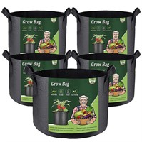 WF422  HKEEY 5-Gallon Grow Bags with Handle, 5-Pac