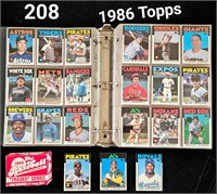 1986 Topps BB Card Set & '86 T T w/ Bonds RC