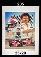 Mario Andretti Canvas Print Very Nice