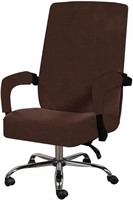 FM7258  Office Chair Cover Velvet XL, Light Coffee