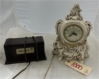 Lanshire Elec Mantle Clock & GMT Tymeter