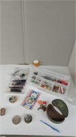 FISHING LOT-LURES,WEIGHTS,TACKLE,HOOKS ETC.