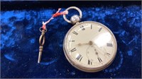 Antique hallmarked fusee key wind pocket watch