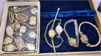 Vintage ladies wrist watches art deco & others,