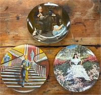 3 "Gone with the Wind" 1978 & 1984 Plates Bradex