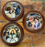 3 "Gone with the Wind" 1988 & 1990 Plates Bradex