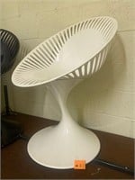 White moulded chair