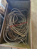Metal Trunk full of cables (garage)