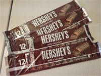 4 NEW pkgs Hershey's chocolate candy bars -