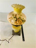 Vintage Corded Floral Lamp