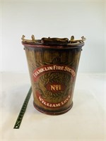 Franklin Fire Society bucket