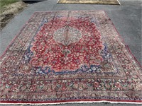 Sabzevar Handmade Rug 9'9" X 10'7"