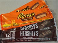 4 NEW packages candy bars - snack size