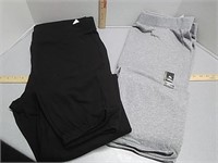 NEW: 2pr Athletic Sweat Pants size XL Black & Grey