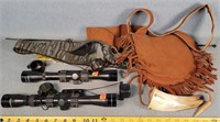 Tasco 3-9x32 & 4x32 Rifle Scopes, & Ammo Bag,