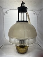 Aladdin Oil Lamp w/Glass Shade & Chimney