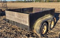 (Be) 6ft x 8ft 2 axle trailer. 2-5/16 ball