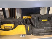 Empty tool bags and cases.