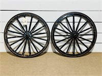 Pair of Amish Buggy Wheels