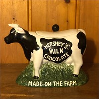 Hersheys Milk Chocolate Cow Lidded Cookie Jar