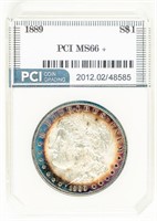 Coin 1889 Morgan Silver Dollar PCI MS66+