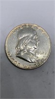 1962 Franklin half dollar