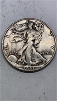 1941-D Walking Liberty half dollar