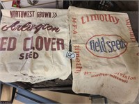 2 vintage seed sacks.