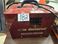 Universal electric portable heater.