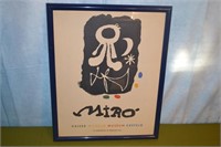 1954 Joan Miro Exhibit Poster