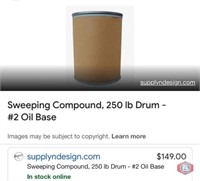 (2 pcs) Sweeping Compound, 250 lb Drum - #2 Oil