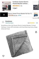 Queen Size heated Blanket (Open Box, Powers On)
