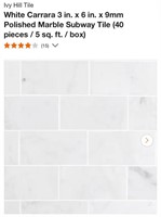 Marble Subway Tiles (Open Box)