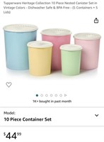 Tupperware Canister Set (Open Box, New)