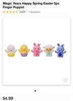 Easter Finger Puppets QTY 24 (New)