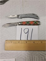 2 vintage single blade pocket knives.