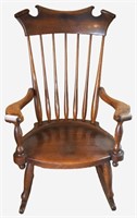 ca. Late 19th - Early 20 c. Scroll Rocking Chair