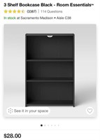 3 Tier Bookshelf (New)