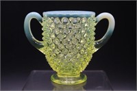 Fenton Opalescent Topaz Glass Trophy Toothpick