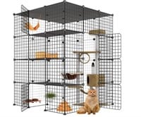 Large Cat Cage Enclosure with Balcony 1-4 Cats