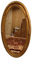 Antique Composite Gilt Frame Oval Mirror