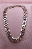 Sterling Silver Curb Chain 4" Bracelet
