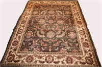 Hand Tufted Wool Pile Area Carpet Rug -Olive