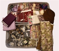 Pair of Storage Totes FULL of Fabric